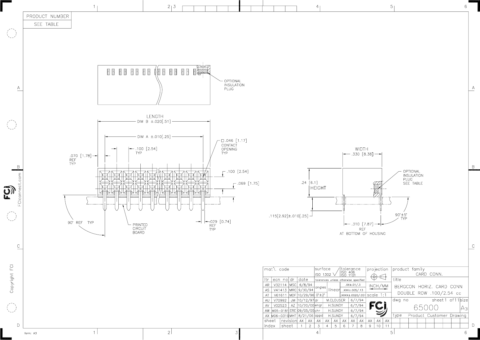 65000 Drawing Datasheet by Amphenol ICC (FCI) | Digi-Key Electronics